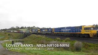 5AM5 - NR26(IP)-NR108-NR96 (Freight) x G521-G512 (Grain) Lvly Bnks - Australian Trains by Raysha1811