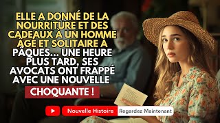 Elle A Donné De La Nourriture Et Des Cadeaux À Un Homme Âgé Et Solitaire À Pâques... Une Heure...