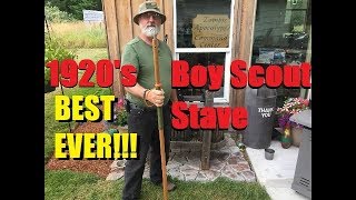 Awesome OLD SCHOOL BOY SCOUT WALKING STAFF