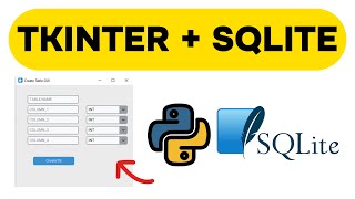 Customtkinter and SQLite with Python Lesson 2 - Create A Table