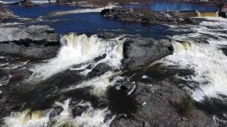 Sun Journal Aerial: Great Falls Roars Below