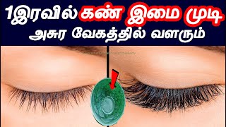 ஒரே இரவில் கண் இமை முடி அசுர வேகத்தில் வளரும் | kan imai mudi valara tips in tamil  | beauty tips