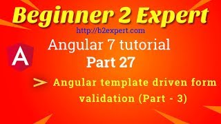 Angular template driven form validation (Part - 3)