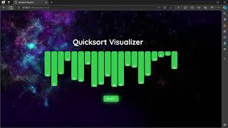 Sorting Visualizer using html, css and javascript