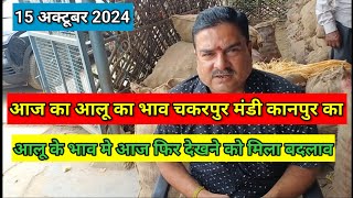 आज का आलू का भाव चकरपुर मंडी कानपुर का 15 अक्टूबर 2024