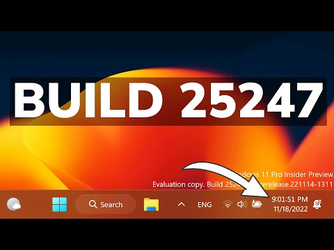 New Windows 11 Build 25247 – Clock with seconds, Start menu changes, new settings and fixes (Dev)
