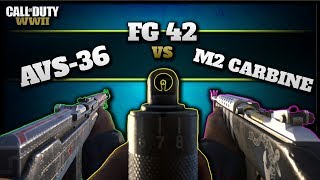 AVS-36 vs FG42 vs M2 Carbine (Best 3 Shot Kill Rifle in CoD WW2!)