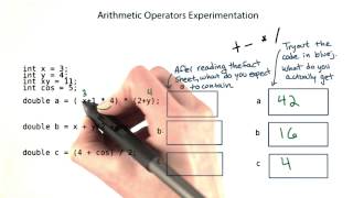 Arithmetic Operations - Intro to Java Programming