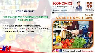 MACRO ECO AIMS OF GOVT (LEC 2) I O LEVEL ECONOMICS & IGCSE