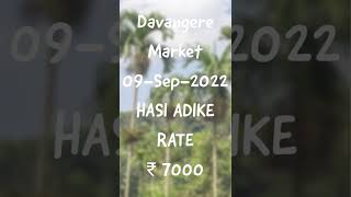 ಇಂದಿನ ದಾವಣಗೆರೆ ಹಸಿ ಅಡಿಕೆ ದರ || Davangere Hasi Adike Market rate #adike #adikemarket