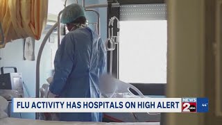 Flu activity has hospitals on high alert