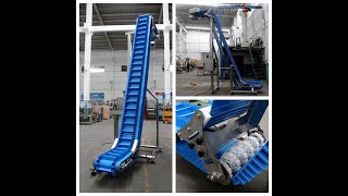 Inclined Easy-to-clean PU Belt Conveyor