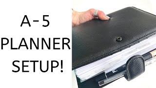 A-5 Business Planner Setup | Cloth & Paper Agenda | A-5 Planner Setup | Systematic Maddie