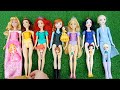 11 minutes asmr unboxing matteldisney princess spin u0026 reveal surprise dolls satisfying video