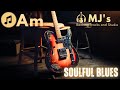 Soulful Gentle Blues in A minor | 88 bpm | Guitar Backing Track