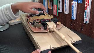 M1A2エイブラムス パート09 砲身ユニット組立 TAMIYA 1/16 RC