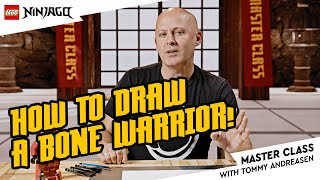 LEGO NINJAGO Master Class: How to draw a Bone Warrior
