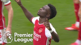 Bukayo Saka doubles Arsenal's lead against Tottenham | Premier League | NBC Sports