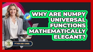 Why Are NumPy Universal Functions Mathematically Elegant? - Python Code School