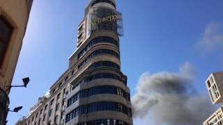 Incendio edificio schweppes gran vía