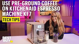 Using Pre-Ground Coffee on KitchenAid Fully Automatic Espresso Machine KF7 – Tech Tips from Best Buy