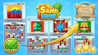 🏖️ Sand Loop Walkthrough: Levels 326, 327, 328, 329 | Complete Solution & Gameplay 🧩