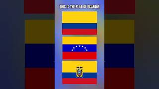 The flag of Colombia vs The Flag Of Venezuela And Ecuador's Flag #flags #flag #flagsofcountries #vs