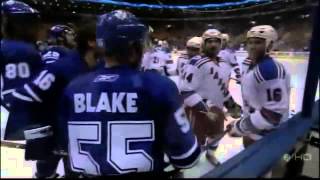 2007 08: Rangers Leafs - Sean Avery Pre-Game Antics
