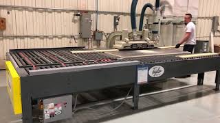 Taylor Automatic Return Conveyor (Shown with Diehl 750 Rip Saw)