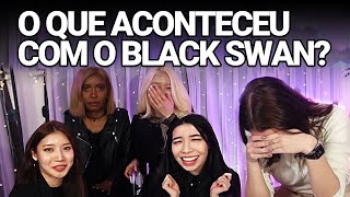 GRUPO DE KPOP BLACK SWAN COMENDO COMIDA BRASILEIRA (ative as legendas)