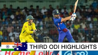India vs Australia 3rd ODI Highlights 2023| Ist Innings Highlights 2023| IND vs AUS ODI 2023