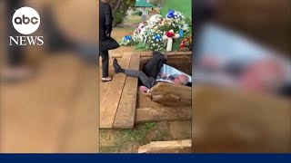 Family demands answers after pallbearers fall into grave at burial