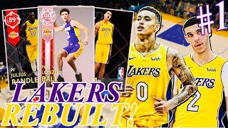 NBA2K18 MyTeam *NEW* Lakers ReBuilt Series #1! Crazy Pink Diamond Lonzo Ball!