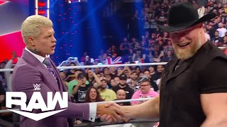 Brock Lesnar joins Cody Rhodes to fight Roman Reigns! | WWE Raw Highlights 4/3/23 | WWE on USA