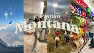 Bozeman, Montana Trip: travel day, rodeo, shopping \u0026 good times - Part 1