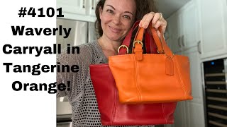 Vintage Coach Bag Talk #4101 Waverly Carryall in Tangerine Orange!