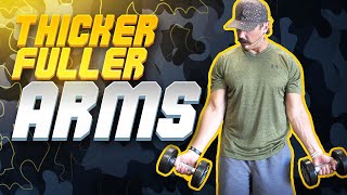 How To Train your Arms Using Dumbbells 💪 THICKER, FULLER Biceps & Triceps