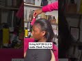 using got2b glu to make sleek ponytail. on 4c hair