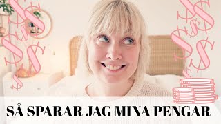 SÅ SPARAR JAG MIN PENGAR //Mina BÄSTA BUDGET och SPARTIPS //Stina Möllstam