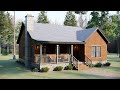 36'x33' (10x11m) Fantastic Cottage House With 2 Bedroom | Simple but Perfect