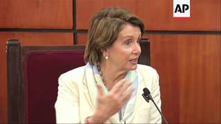 Nancy Pelosi meet President Danilo Medina