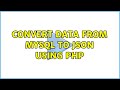 Convert Data from MySQL to JSON using PHP