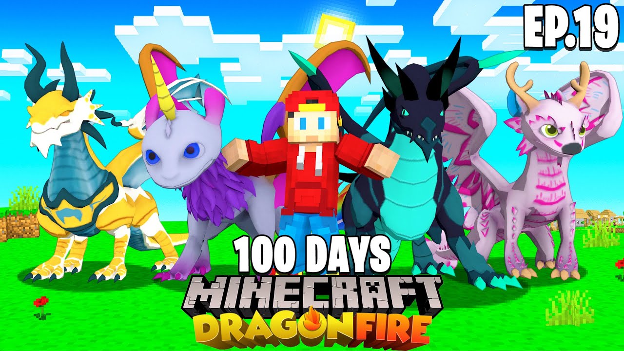 100 Days In Minecraft Dragon Fire Episode 19 Youtube