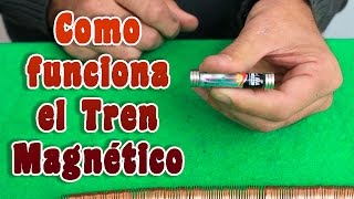 Como funciona el tren magnético │ Experimento │ Magnetismo