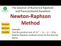 Newton Raphson Method Important concepts and Example || Method of tangent || Newton's method