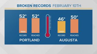 Record cold, then record heat in Maine...What's next?