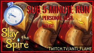 Slay the Spire Speedrun - 4:56 Unseeded Any% [World #3]