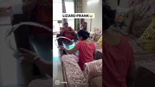 LIZARD Prank on Wife 🤣 #shorts