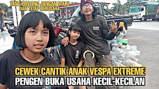 CEWEK CANTIK ANAK VESPA EXTREME || PENGEN BUKA USAHA KECIL-KECILAN