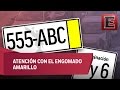 Amplian verificación para autos con engomado amarillo